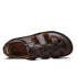 Solorfit Men Cut Out Leather Sandals - Solorfit