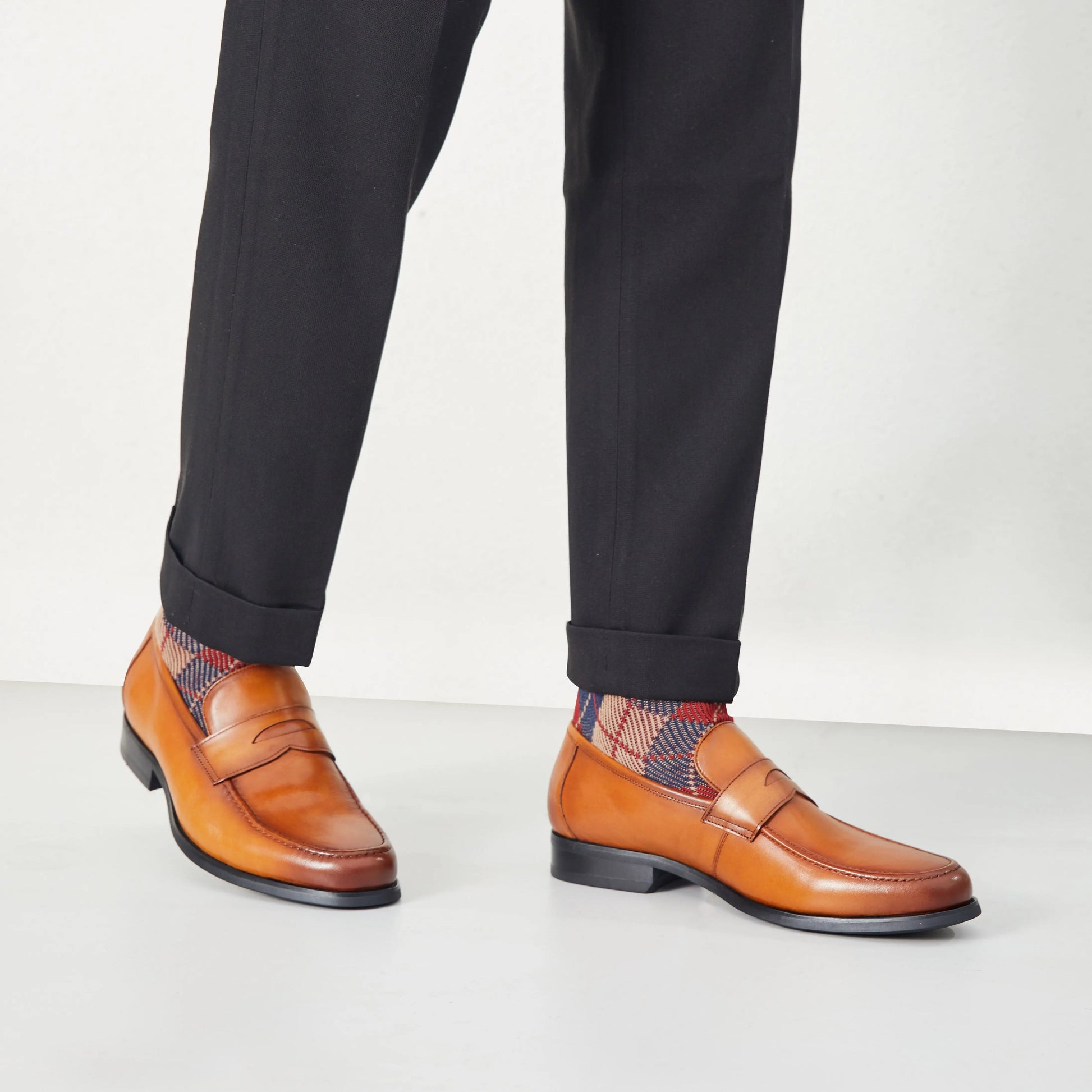 Slip-On Men Leather Penny Loafers