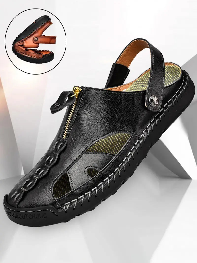 Men’s Casual Sandals Closed Toe Slip On Comfort Summer Shoes