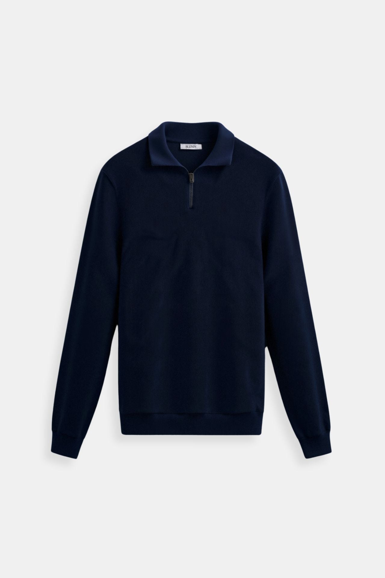 Old Money Classic Men Knitted Wool Zip Sweater