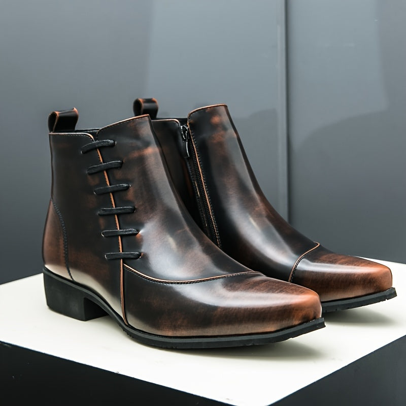 Samuel Thatcher Leather Dress Boots – Classic Men’s Formal Footwear - Solorfit