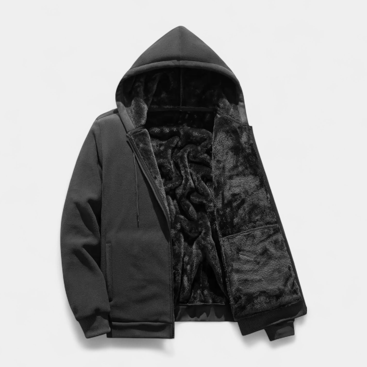 Solorfit | Sherpa Fleece Zip Hoodie for Men