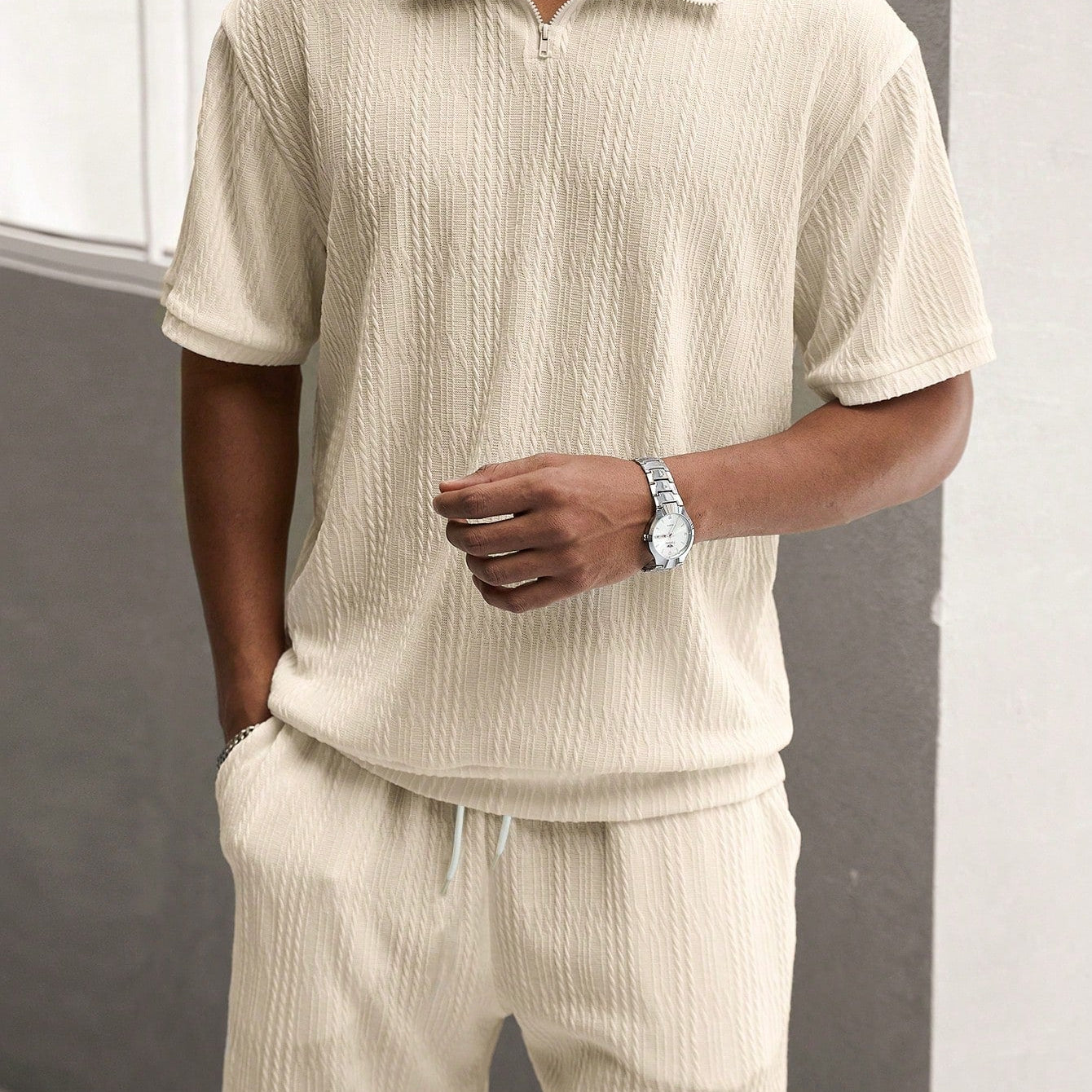 Vero – Men's Summer Set with Short Sleeve Shirt & Shorts - Solorfit