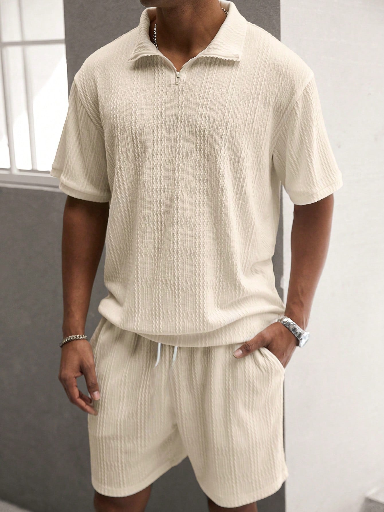 Vero – Men's Summer Set with Short Sleeve Shirt & Shorts - Solorfit
