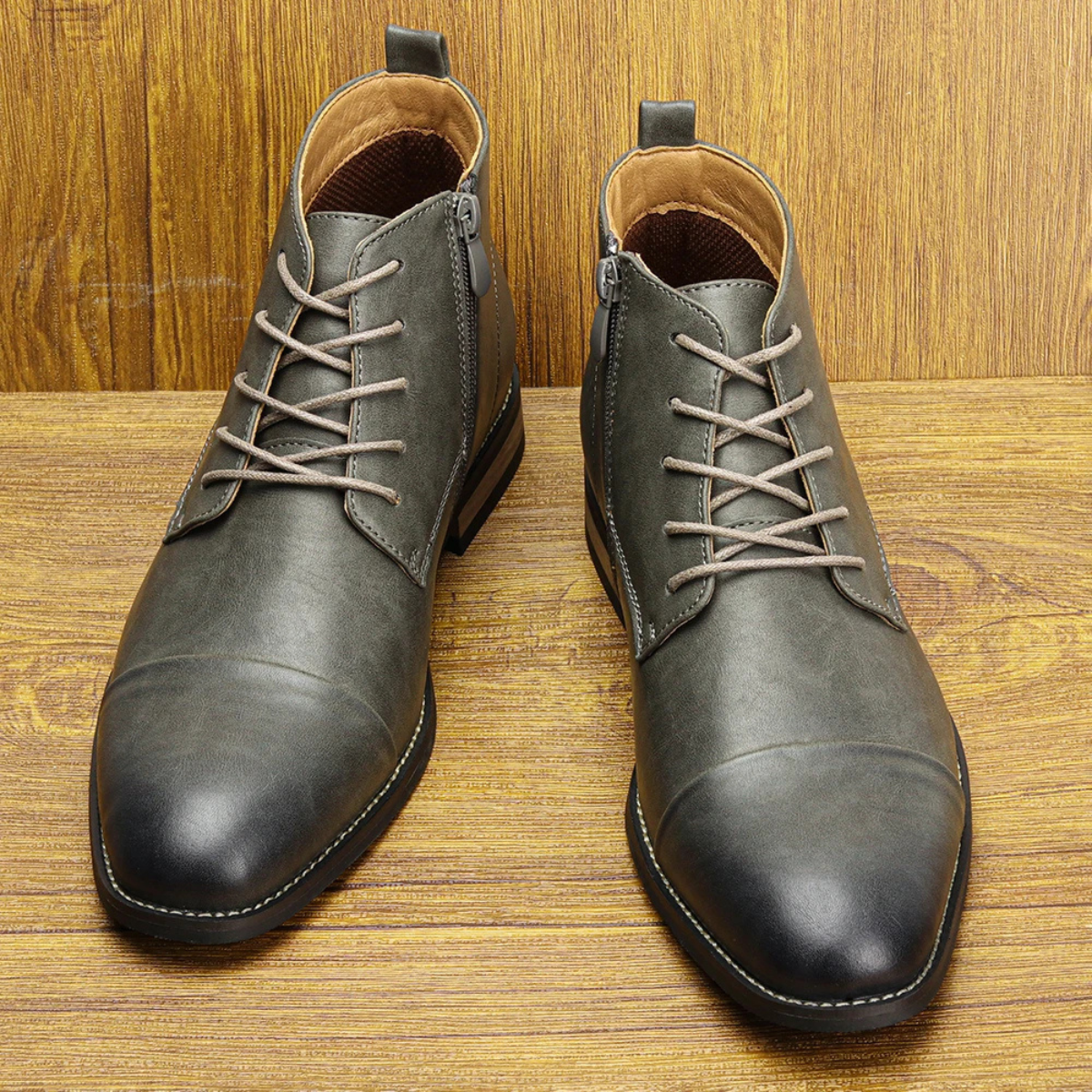 The Briarstone Men’s Leather Lace Up Smart Casual Ankle Boots