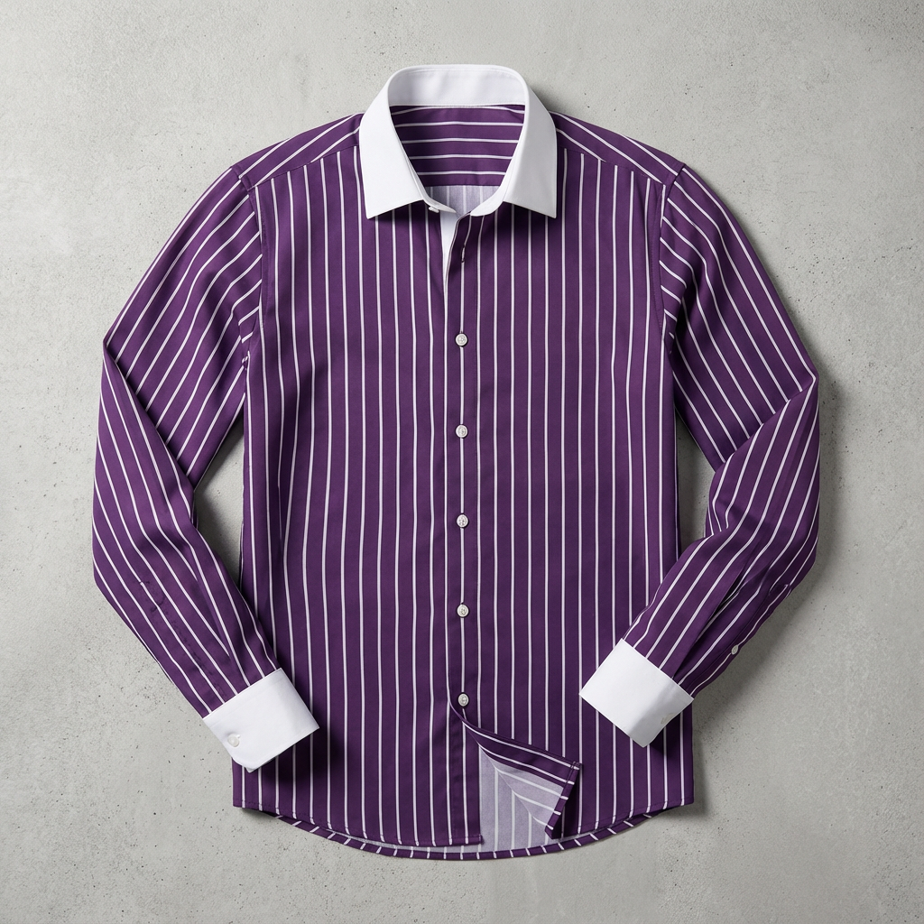 Serafina Cotton Striped Knit Shirt Blouse