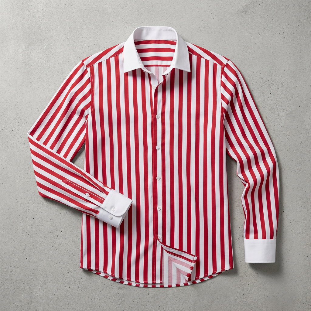 Serafina Cotton Striped Knit Shirt Blouse