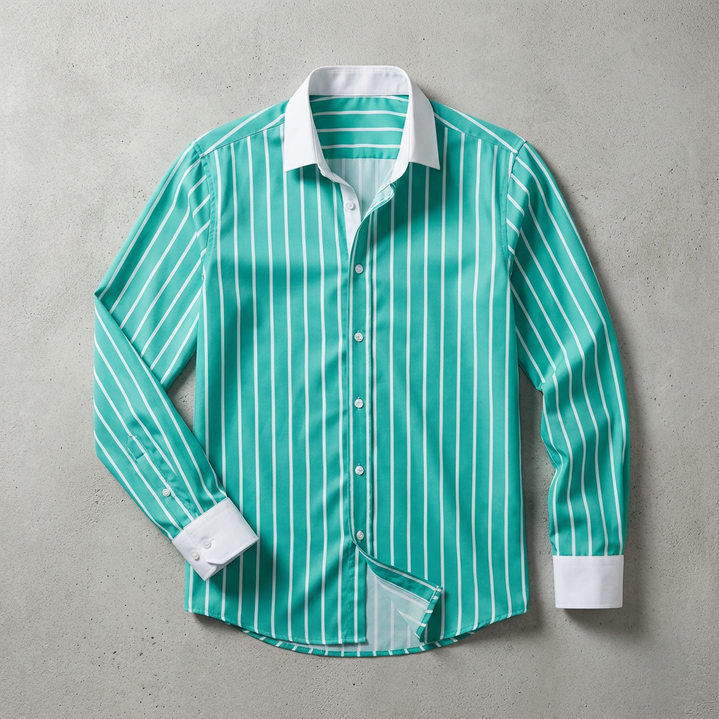 Serafina Cotton Striped Knit Shirt Blouse