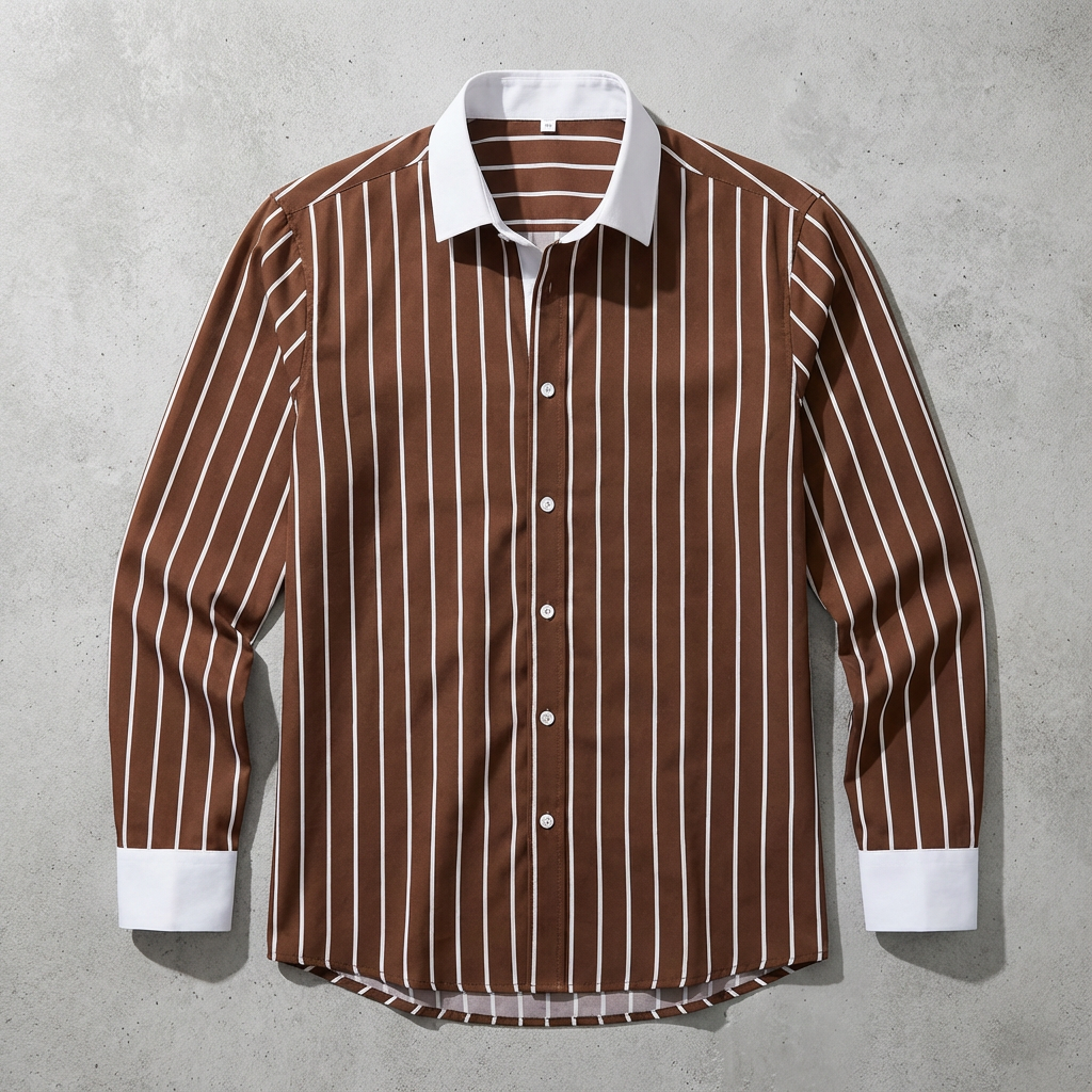 Serafina Cotton Striped Knit Shirt Blouse