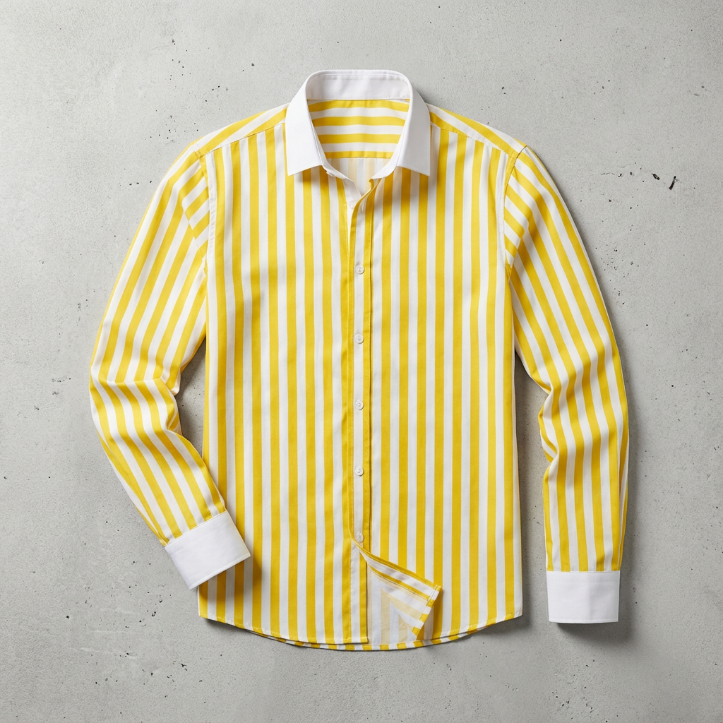 Serafina Cotton Striped Knit Shirt Blouse