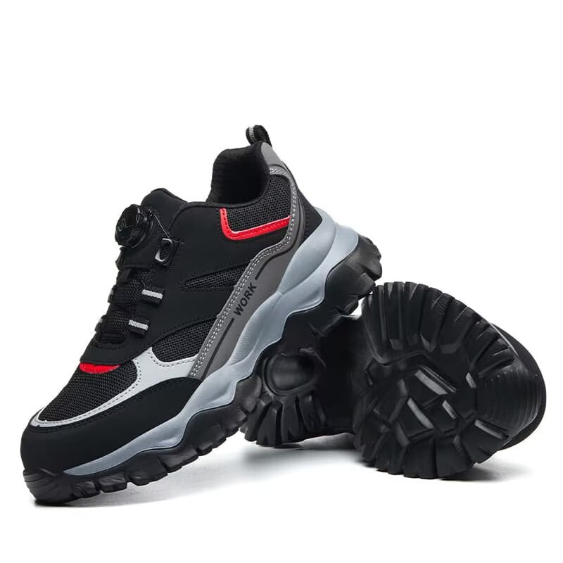 Men’s Steel Toe Safety Work Boots Puncture Resistant Protective Shoes