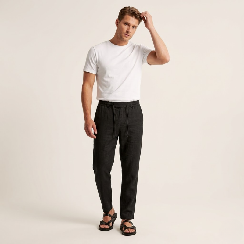 Men’s Linen Pants – Stylish Drawstring Trousers