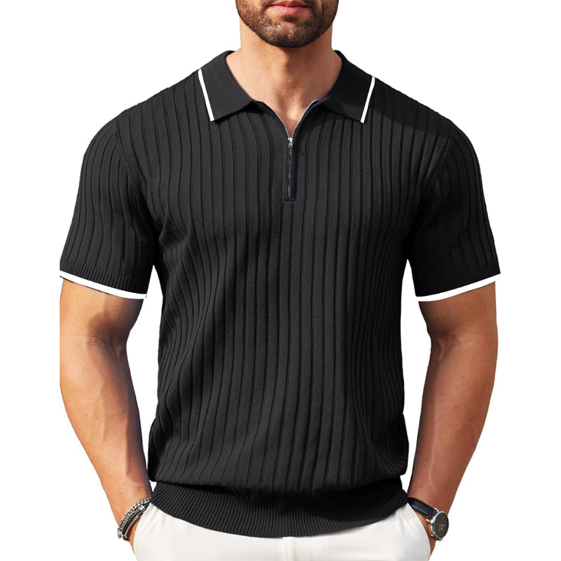 Aule Rib Knit Polo Shirt - Solorfit