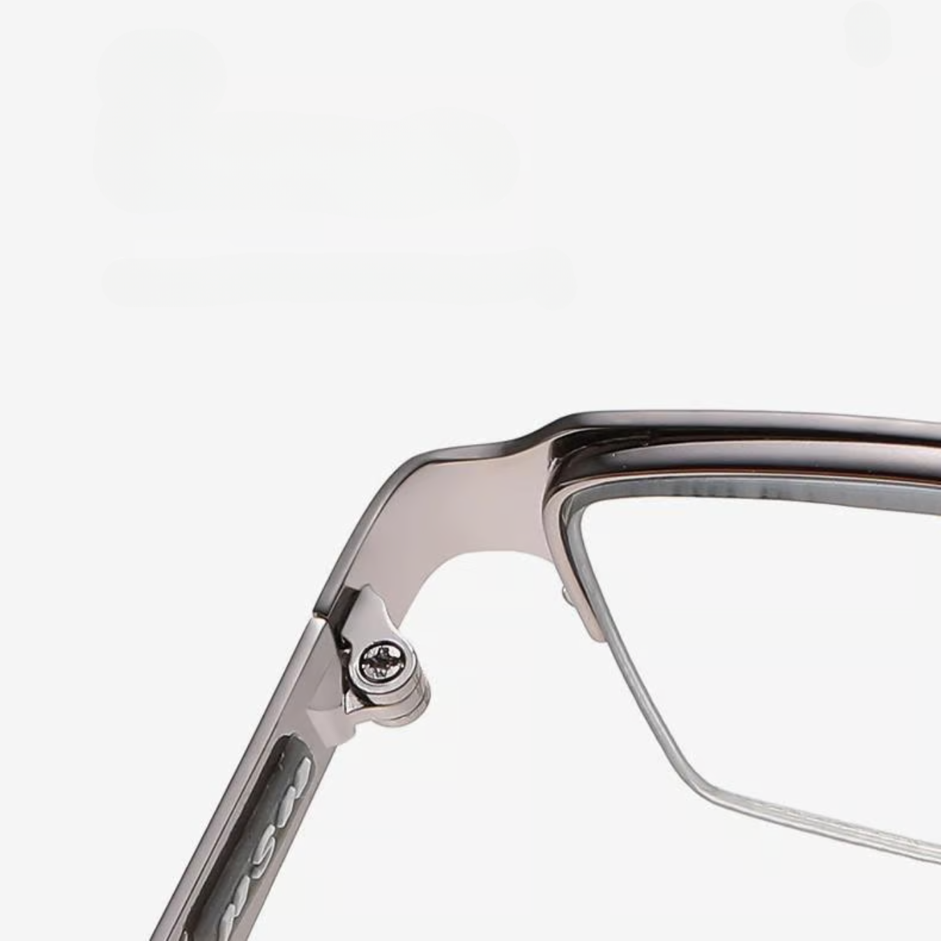 Rectangle Eyeglass Frames Lightweight Half Rim Optical Glasses