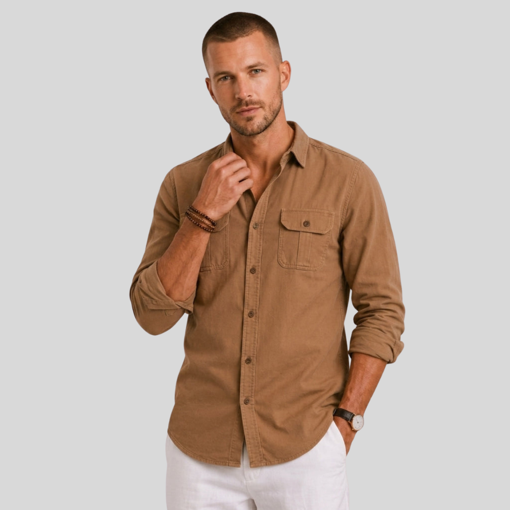 Men’s Casual Button Up Shirt Long Sleeve Everyday Wear