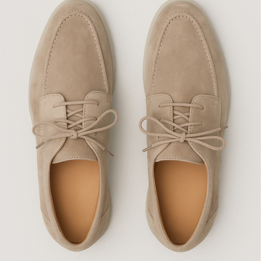 Huco | Men’s Suede Loafers Moccasin Lace Up