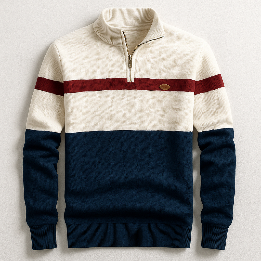 Colton Men’s Quarter-Zip Pullover – Soft Knit Mid-Layer