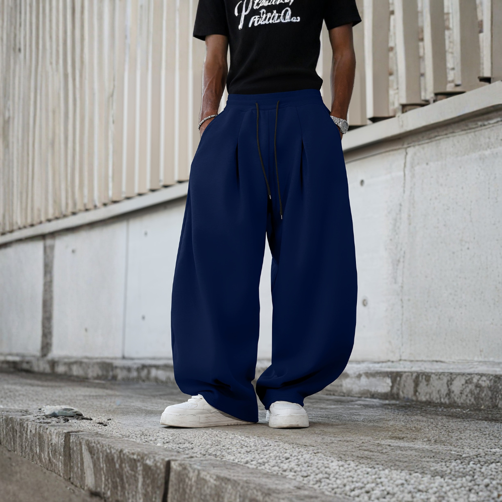 Men’s Wide Leg Sweatpants Casual Loose Fit Jogger Pants Everyday Wear