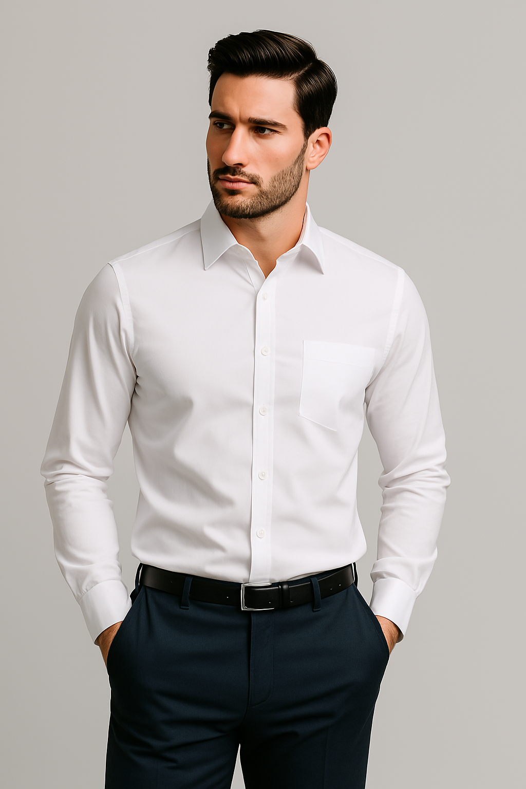 Anti-Wrinkle Business Shirt – Wrinkle-Free, No-Iron, Comfortable Fit for Professionals - Solorfit