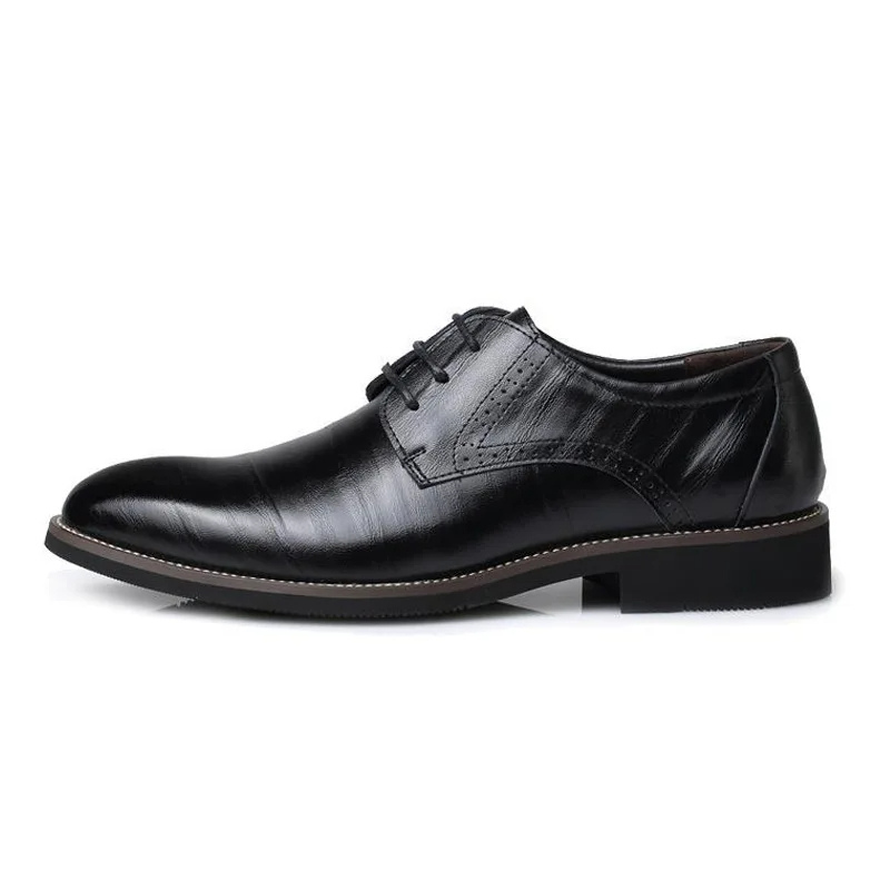 Men's Smart Vegan Leather Oxford Shoes with Classic Lace-Up Closure | Eco-Friendly Materials for All Seasons - Solorfit