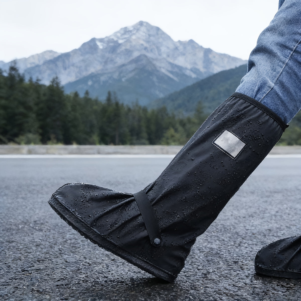 Unisex Waterproof Shoe Covers Outdoor Rain Protection Footwear