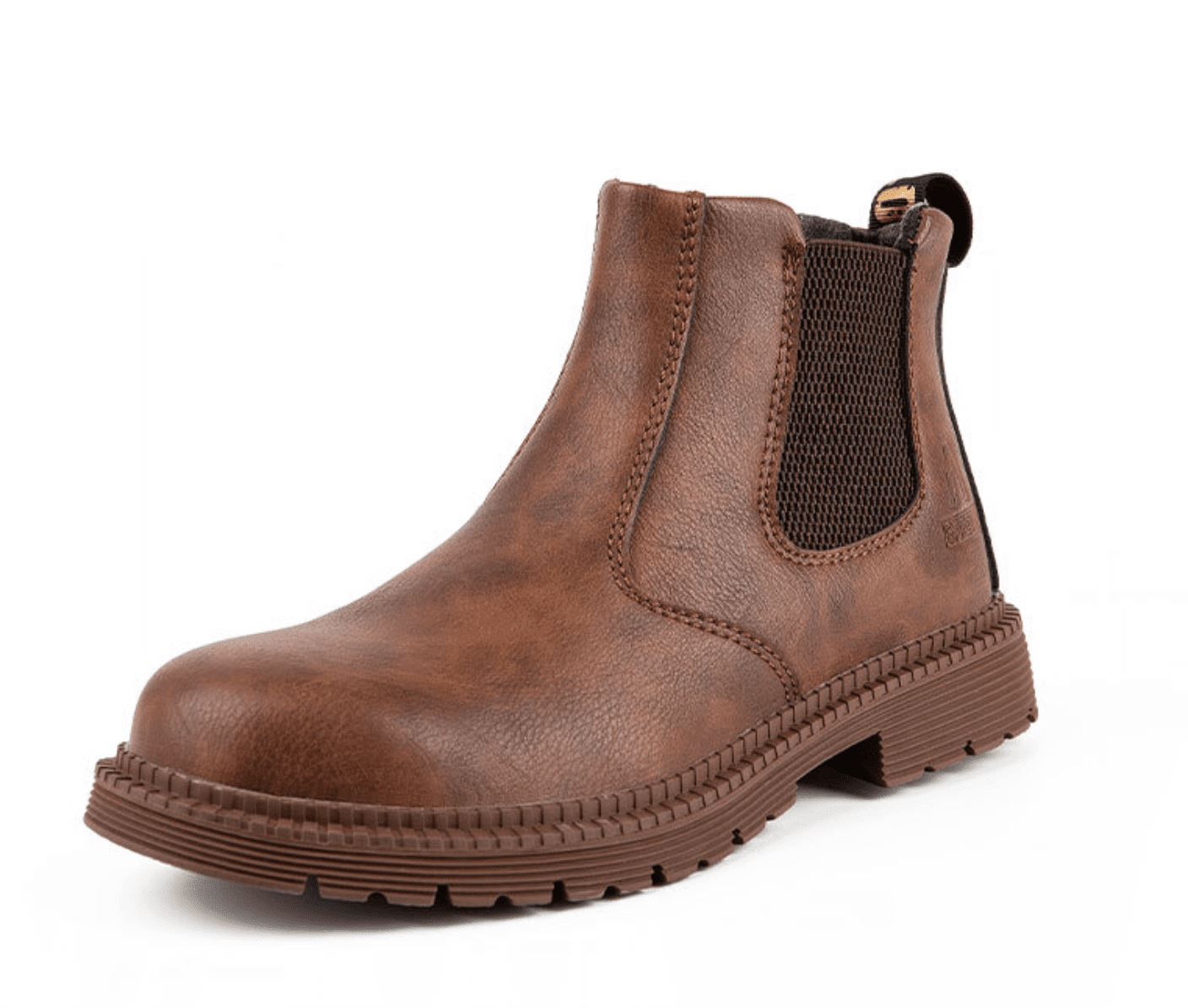 Thomas Orthopedic Leather Safety Boots – Steel Toe Work Footwear - Solorfit