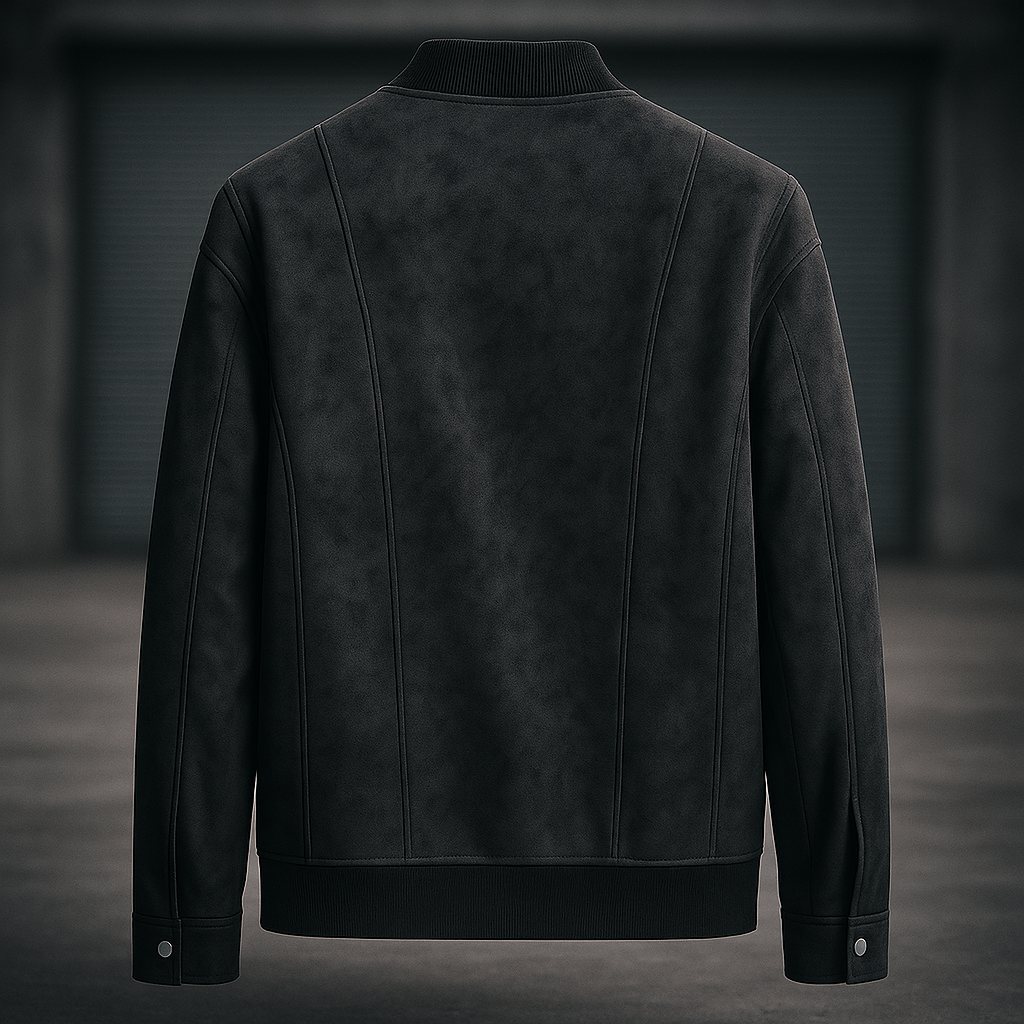 Stravon Men’s Suede Bomber Jacket – Classic Soft-Touch Outerwear