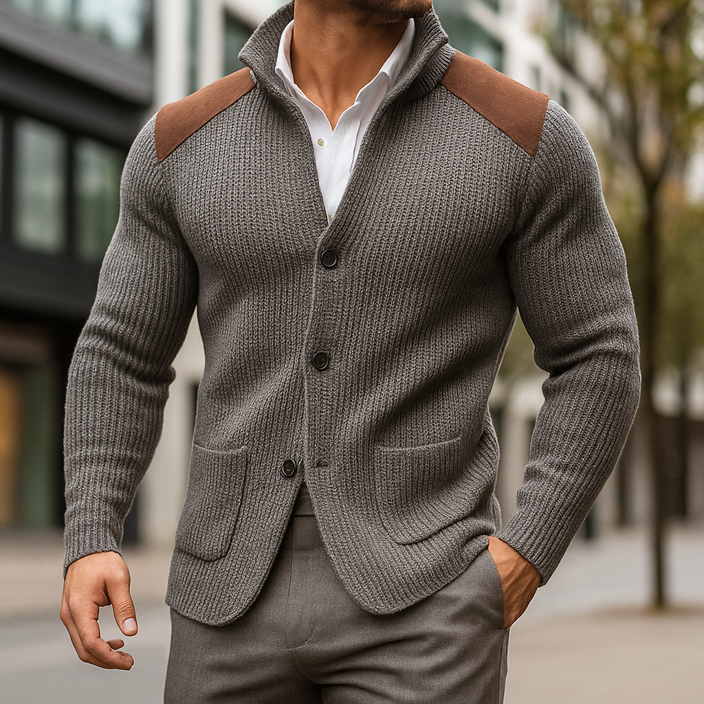 Alessio Knitted Blazer – Men’s Soft Tailored Knit Jacket | Smart-Casual Italian Style