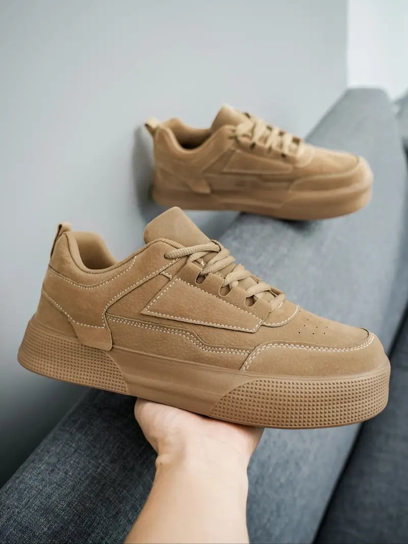 Men’s Casual Sneakers Lace Up Outdoor Walking Shoes Comfortable Fit