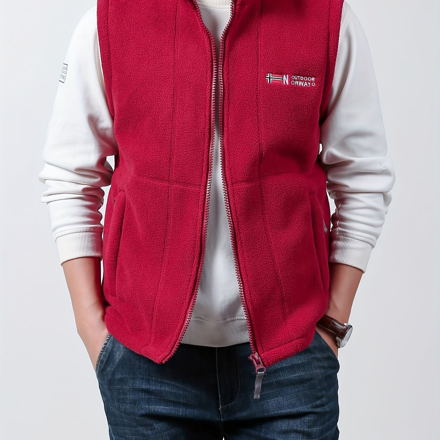 Men’s Norway Fleece Bodywarmer Vest – Lightweight Insulated Gilet