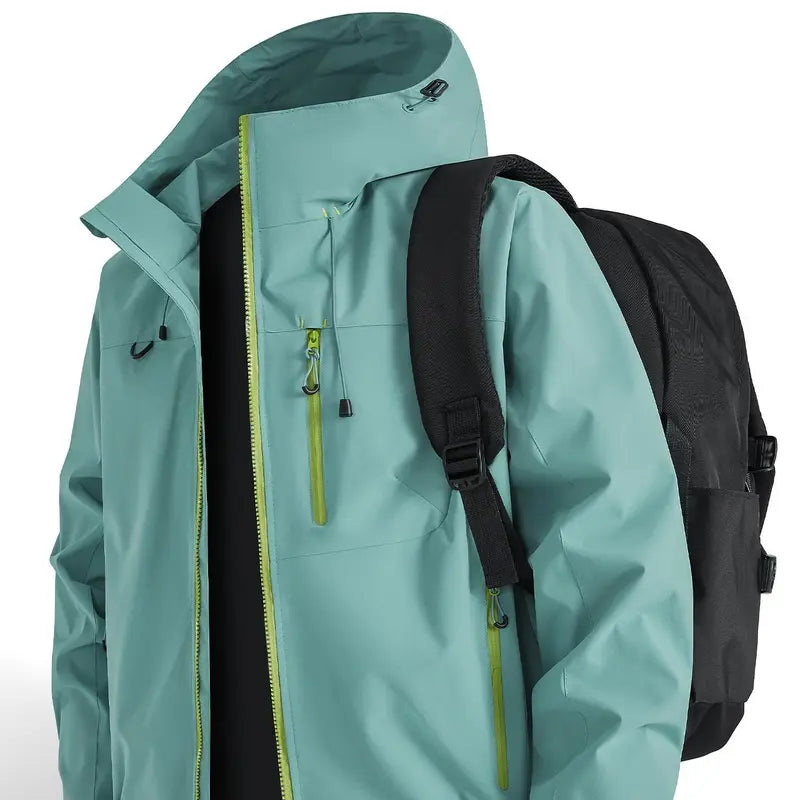 Men’s Hooded Outdoor Jacket Functional Zip Up Travel Jacket
