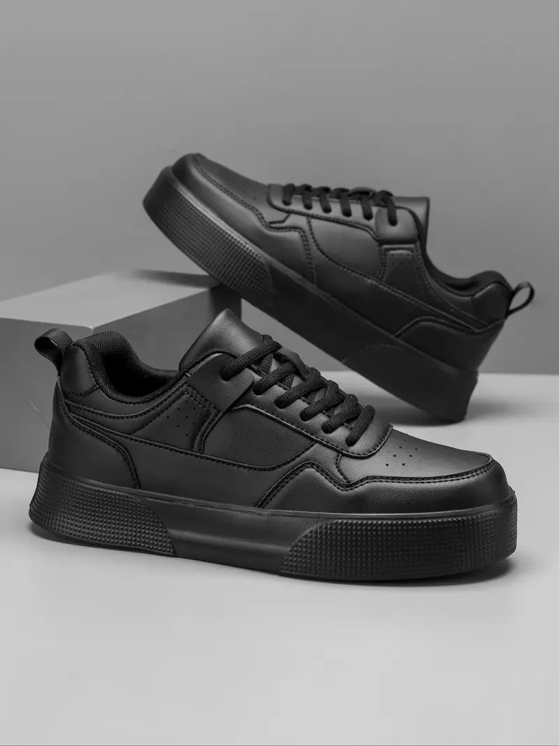 Men’s Casual Sneakers Lace Up Outdoor Walking Shoes Comfortable Fit