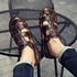 Solorfit Men Cut Out Leather Sandals - Solorfit