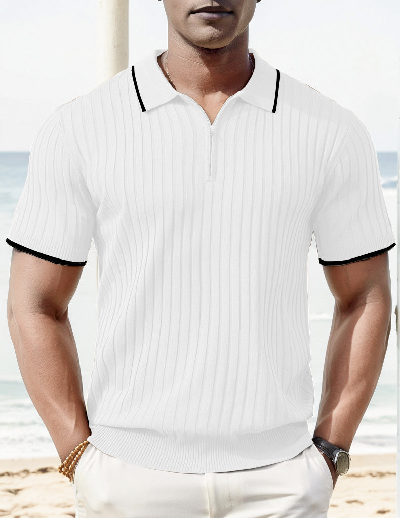 Aule Rib Knit Polo Shirt - Solorfit