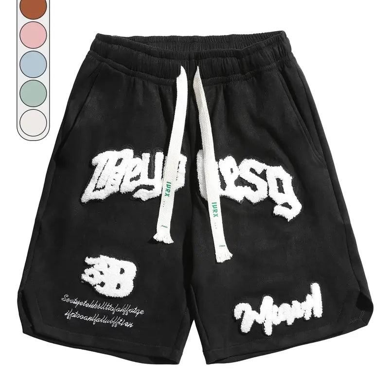 Men’s Casual Streetwear Shorts Loose Fit Graphic Summer Pants