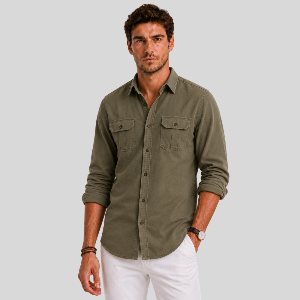 Men’s Casual Button Up Shirt Long Sleeve Everyday Wear