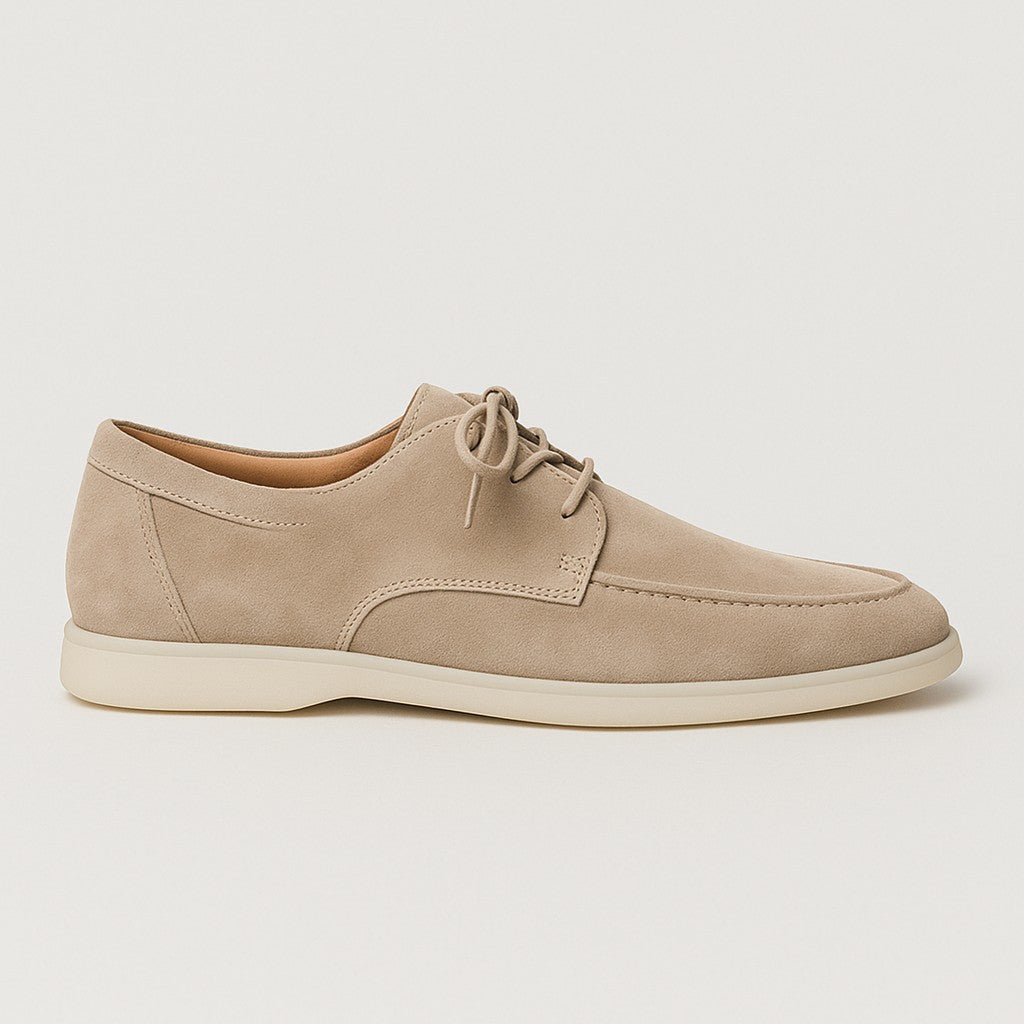 Huco | Men’s Suede Loafers Moccasin Lace Up
