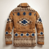 Outlaw Jacquard Cardigan – Men’s Patterned Knit Sweater - Solorfit