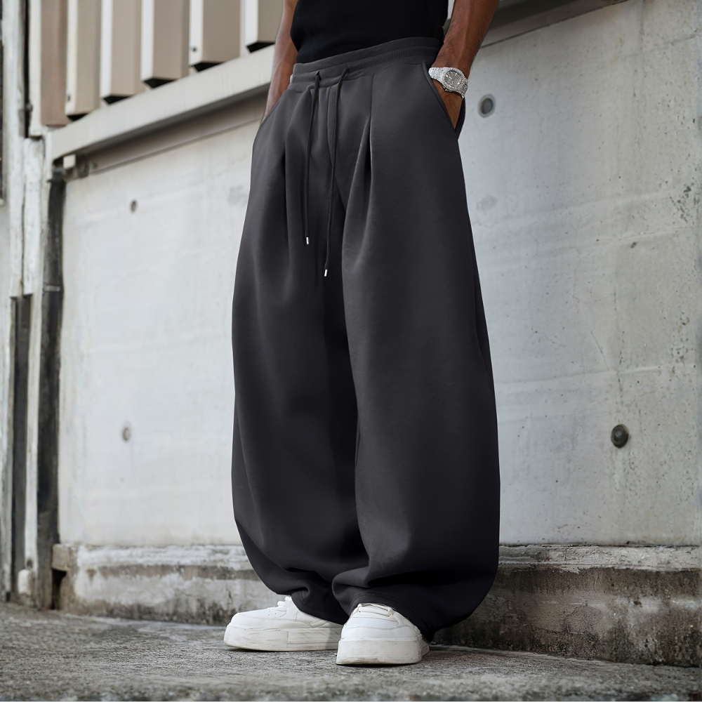 Men’s Wide Leg Sweatpants Casual Loose Fit Jogger Pants Everyday Wear