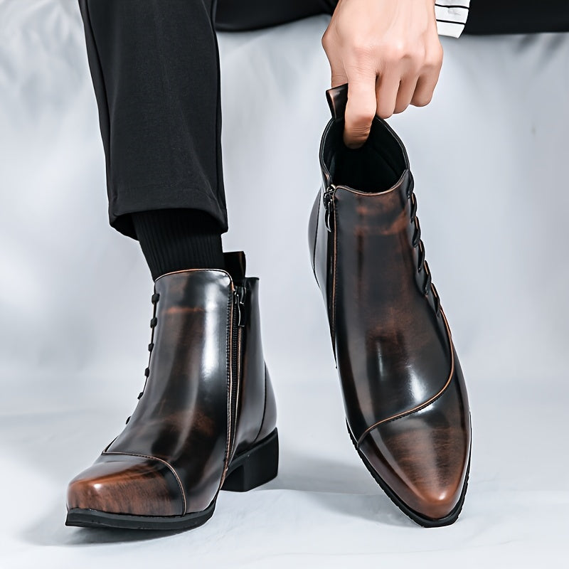 Samuel Thatcher Leather Dress Boots – Classic Men’s Formal Footwear - Solorfit