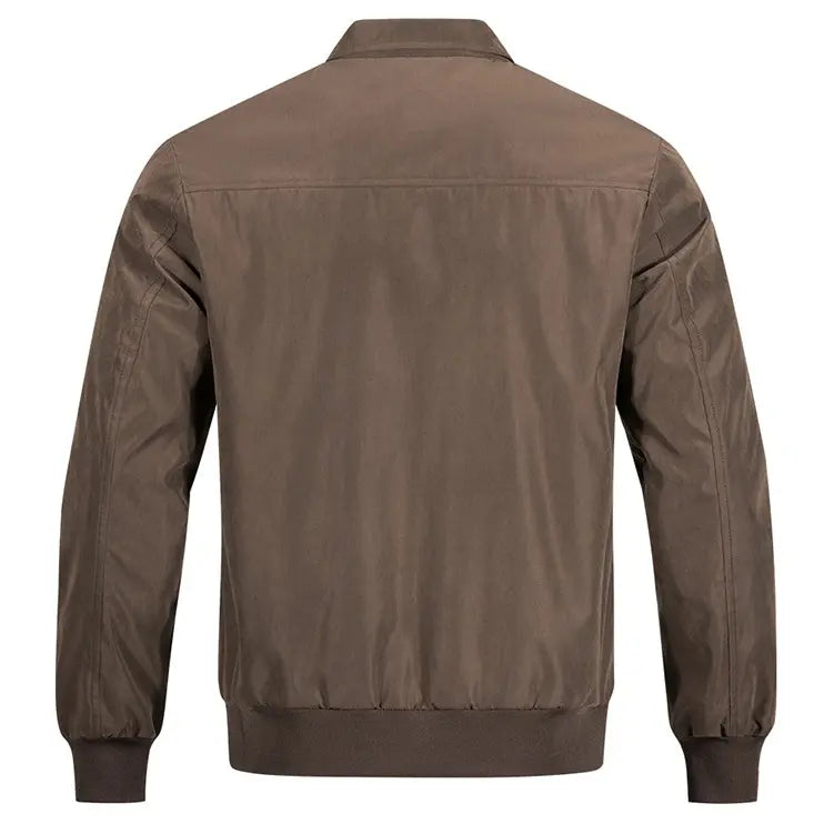 Men’s Bomber Jacket Zip Up Casual Stand Collar Everyday Outerwear