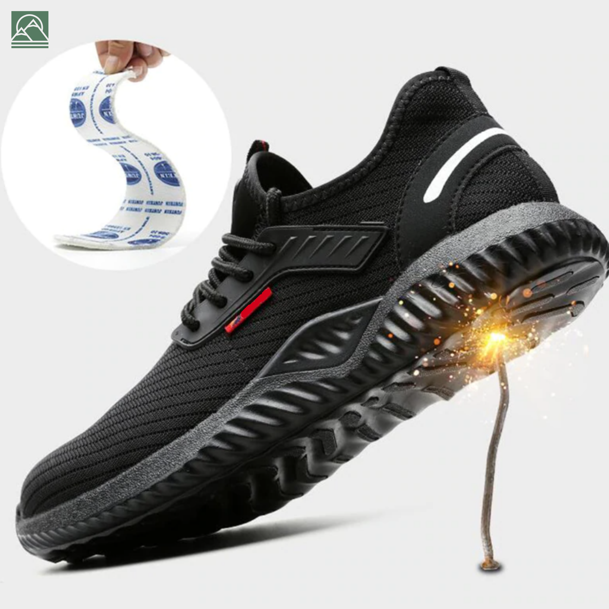 Men’s Lightweight Safety Shoes – Durable Work Footwear with Protective Toe - Solorfit