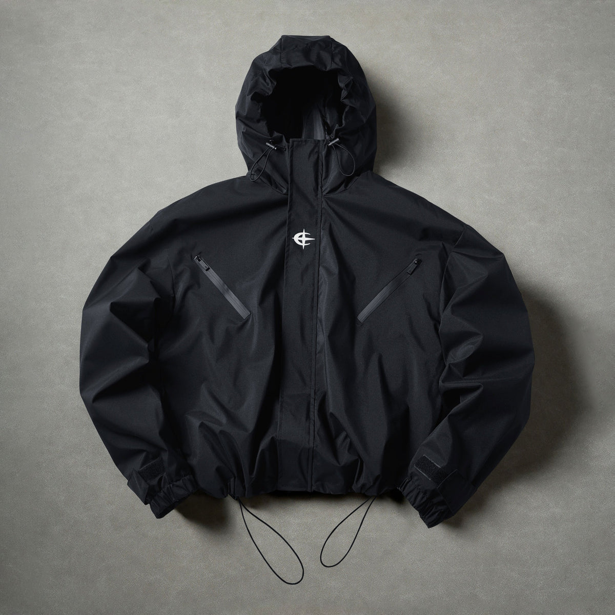 Men’s Hooded Windbreaker Jacket Casual Outdoor Zip Up Outerwear