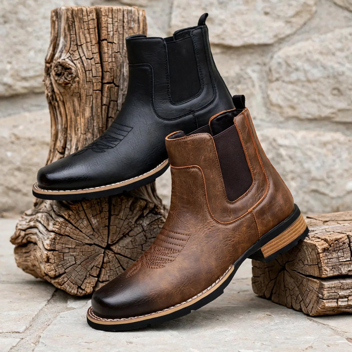 Men’s Chelsea Boots Casual Ankle Boots Everyday Dress Shoes