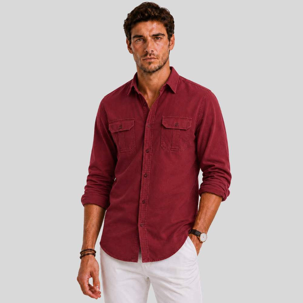 Men’s Casual Button Up Shirt Long Sleeve Everyday Wear