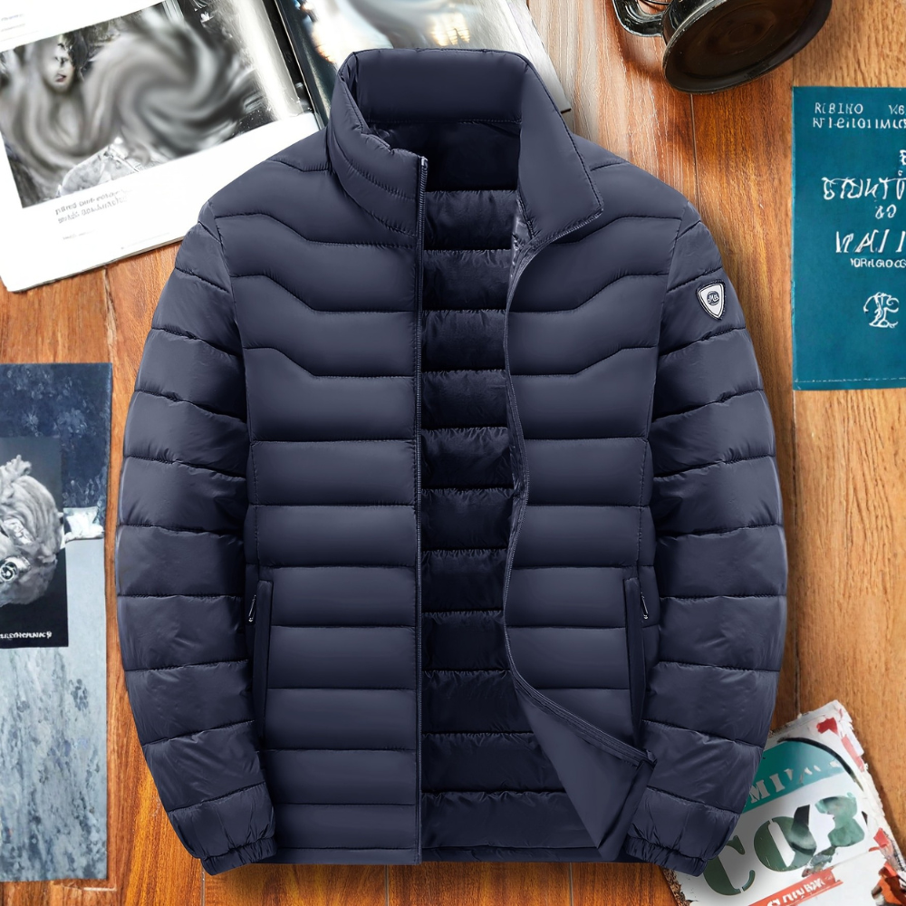 Men’s Puffer Jacket Casual Zip Up Winter Outdoor Outerwear