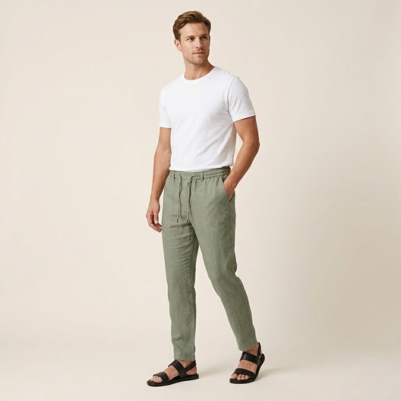 Men’s Linen Pants – Stylish Drawstring Trousers
