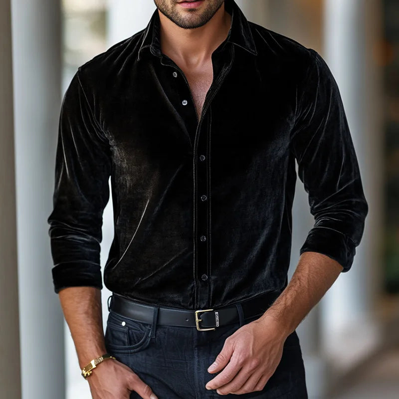 Vellano Men’s Button-Up Shirt – Clean Classic Design
