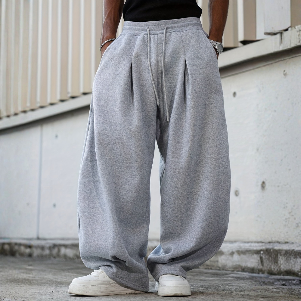 Men’s Wide Leg Sweatpants Casual Loose Fit Jogger Pants Everyday Wear