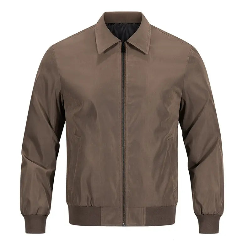 Men’s Bomber Jacket Zip Up Casual Stand Collar Everyday Outerwear